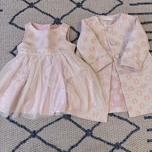 Sweet Heart Rose Pink Baby Dress with Jacket 9-12 months
